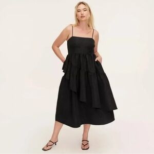 Kate Spade x Target Tiered Ruffle Midi Dress Sz S